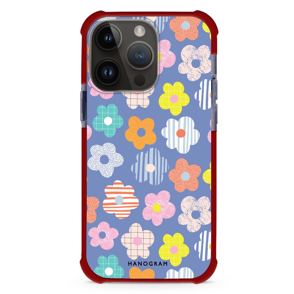 Floral Pattern MagSafe Compatible Ultra Shockproof Case