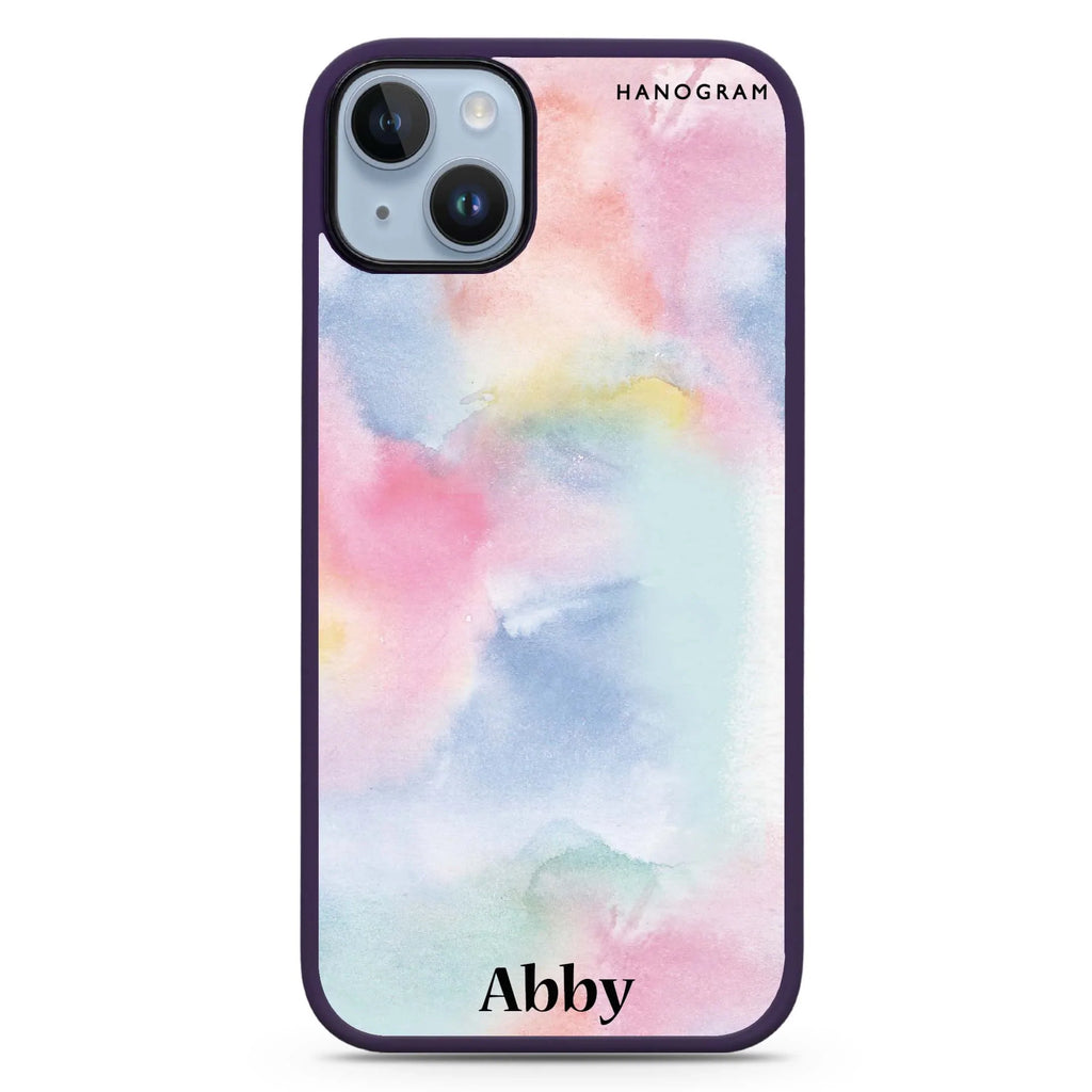 Magic Watercolour iPhone 14 Plus MagSafe Compatible Impact Guard Bumper Case