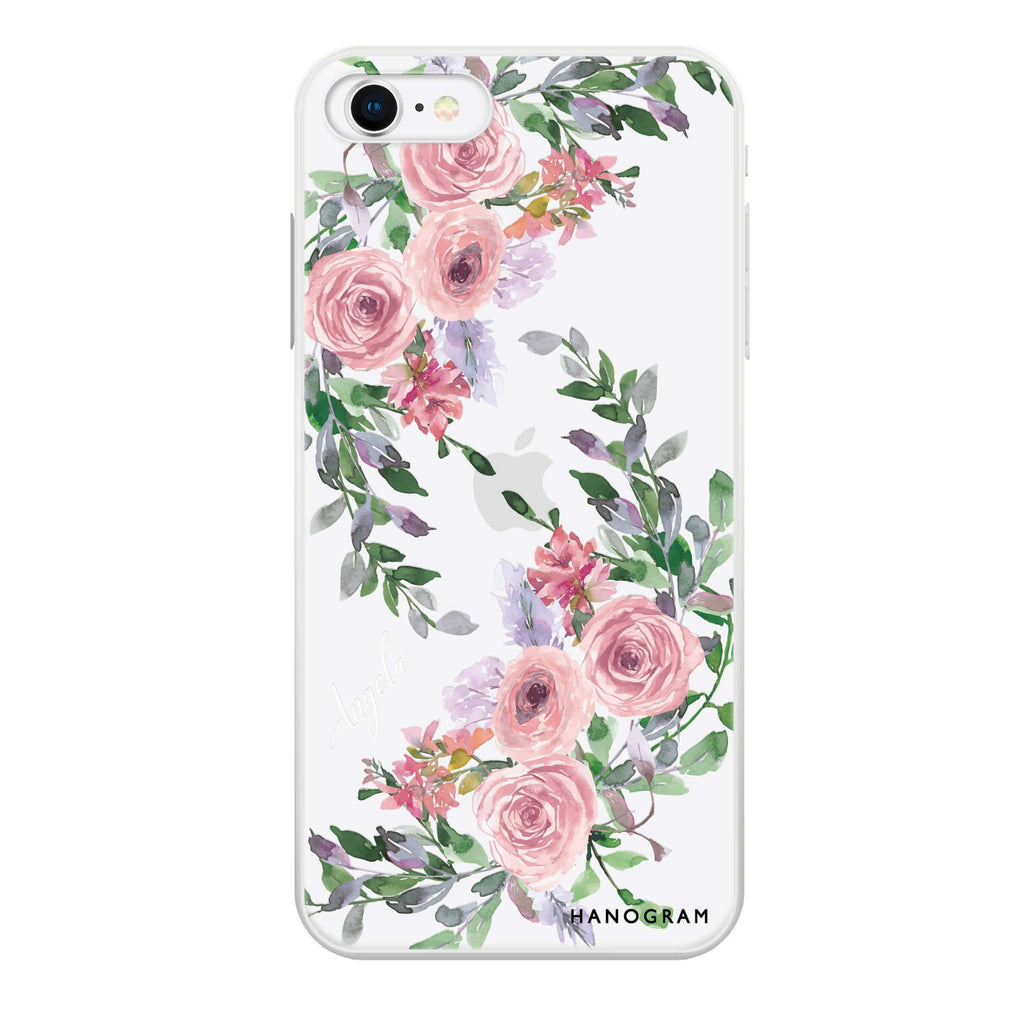 Lucy Watercolor Rose iPhone SE Ultra Clear Case