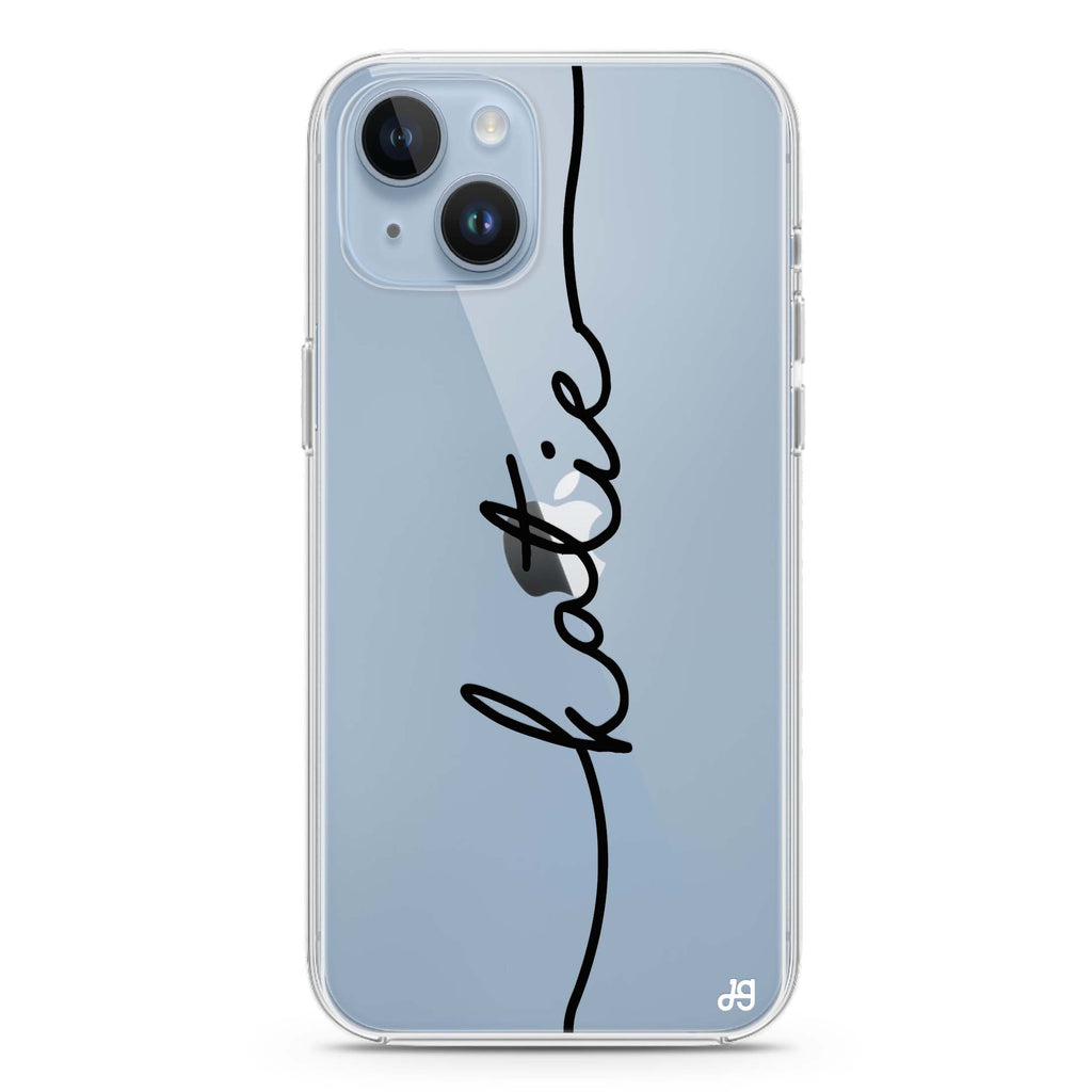 Vertical Handwritten iPhone 14 Ultra Clear Case