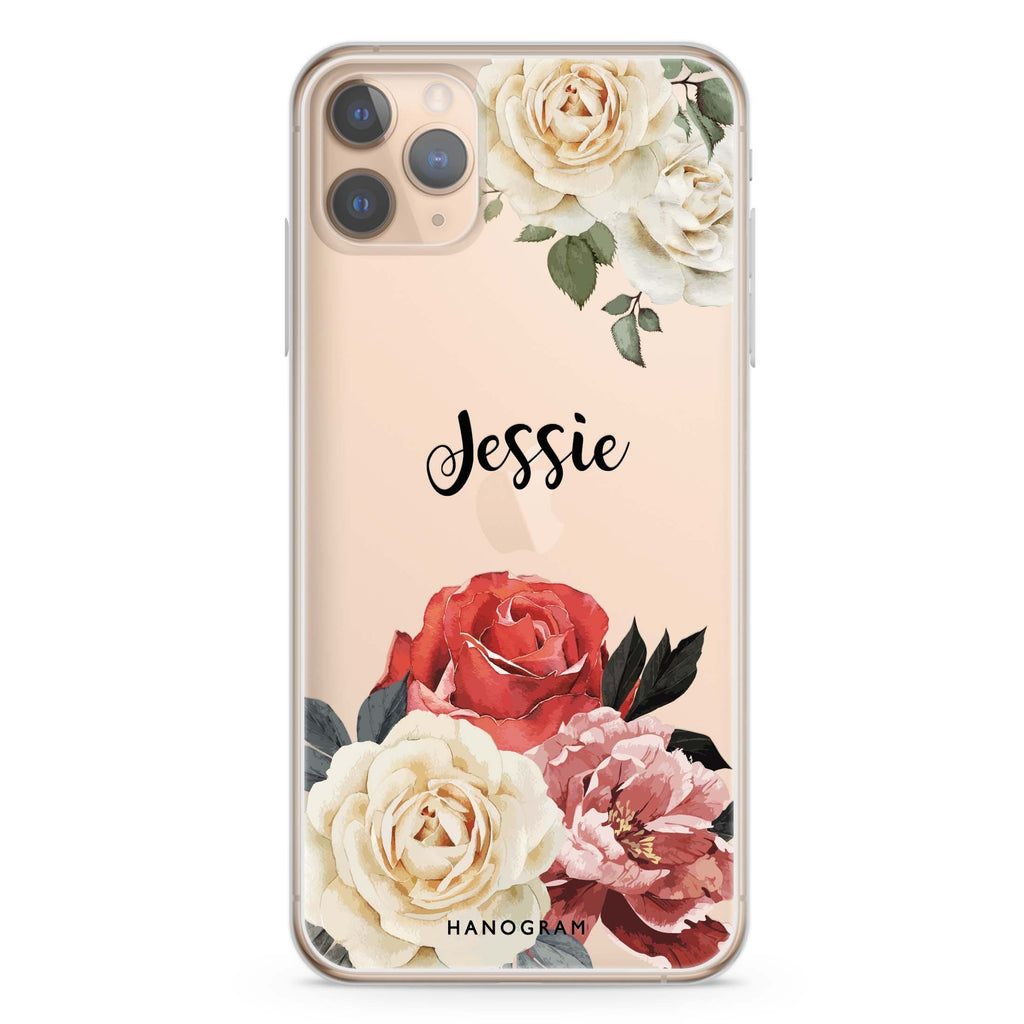 Vintage Floral iPhone 11 Pro Max Ultra Clear Case