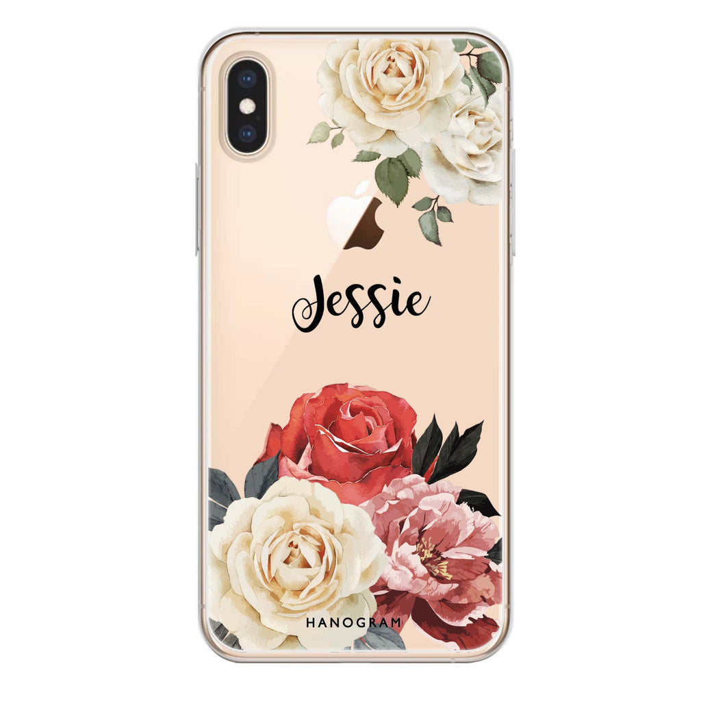 Vintage Floral iPhone XS Ultra Clear Case