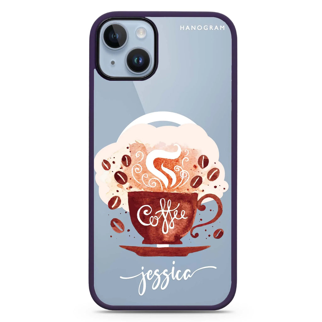Fragrant coffee iPhone 14 Plus MagSafe Compatible Impact Guard Bumper Case