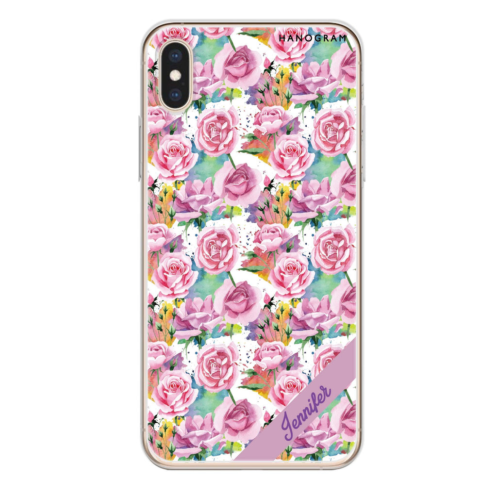 Colorful Rose iPhone XS Ultra Clear Case