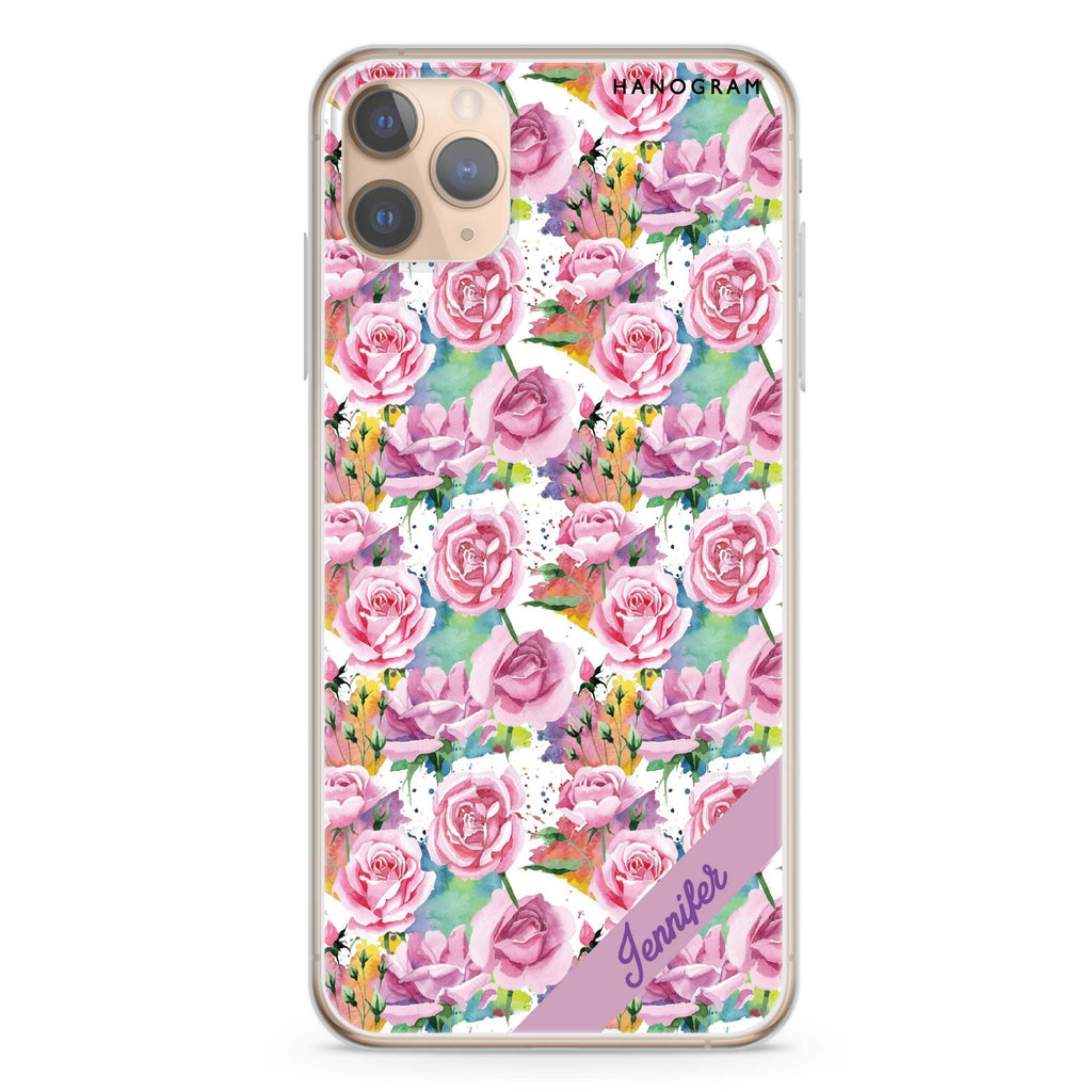 Colorful Rose iPhone 11 Pro Max Ultra Clear Case