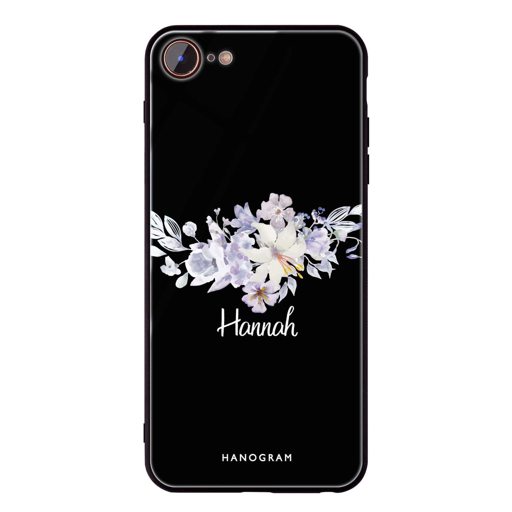 Serene Flowers & Me iPhone 7 Glass Case
