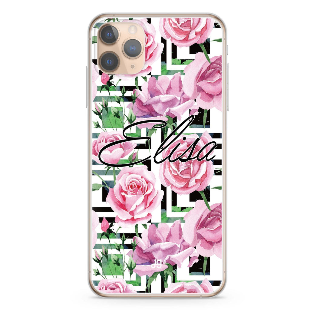 Rose Checkered iPhone 11 Pro Max Ultra Clear Case