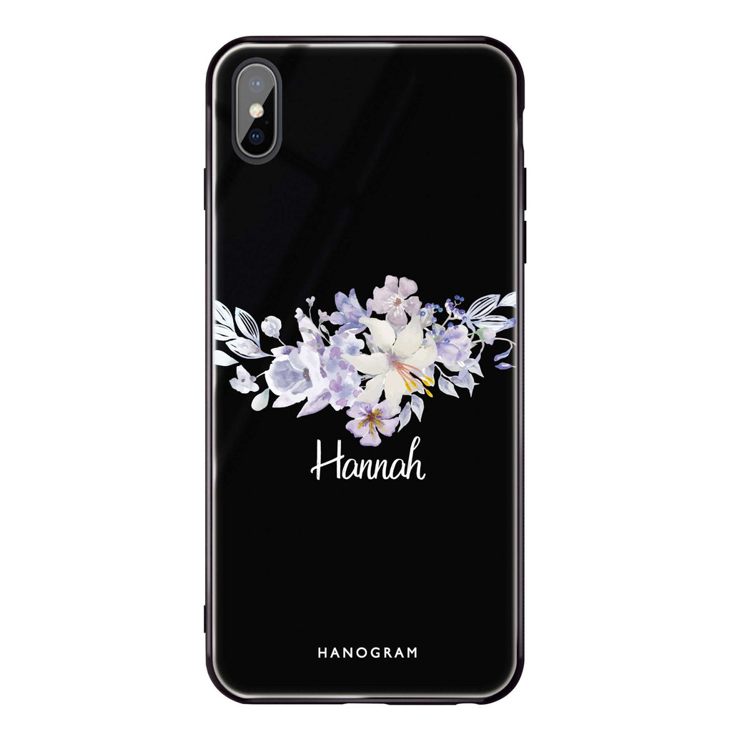 Serene Flowers & Me iPhone X Glass Case