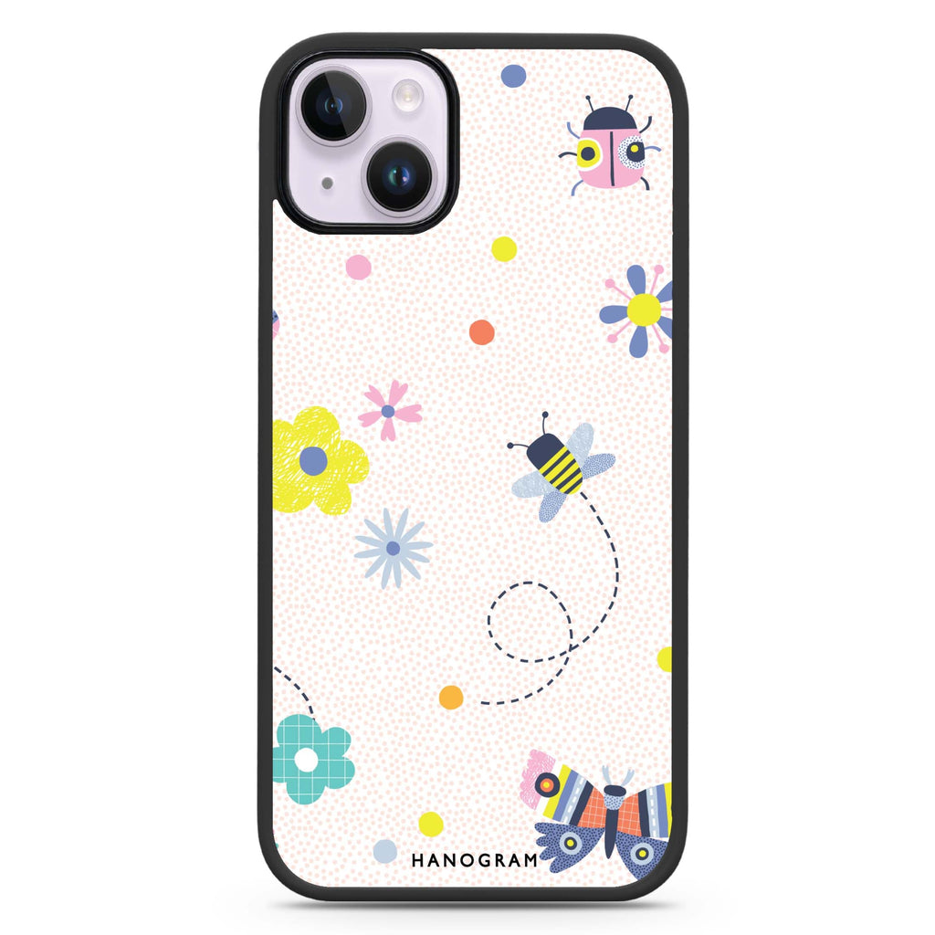 Cute Floral iPhone 14 Plus MagSafe Compatible Impact Guard Bumper Case