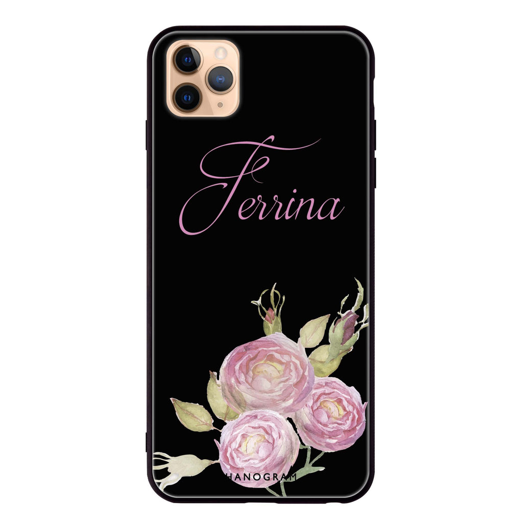 Three Watercolor Flowers iPhone 11 Pro Max Glass Case