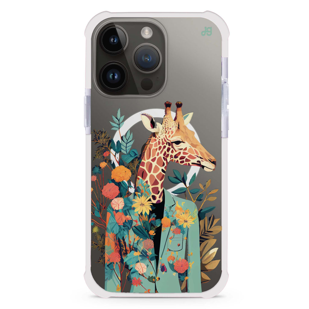 Giraffe & floral MagSafe Compatible Ultra Shockproof Case