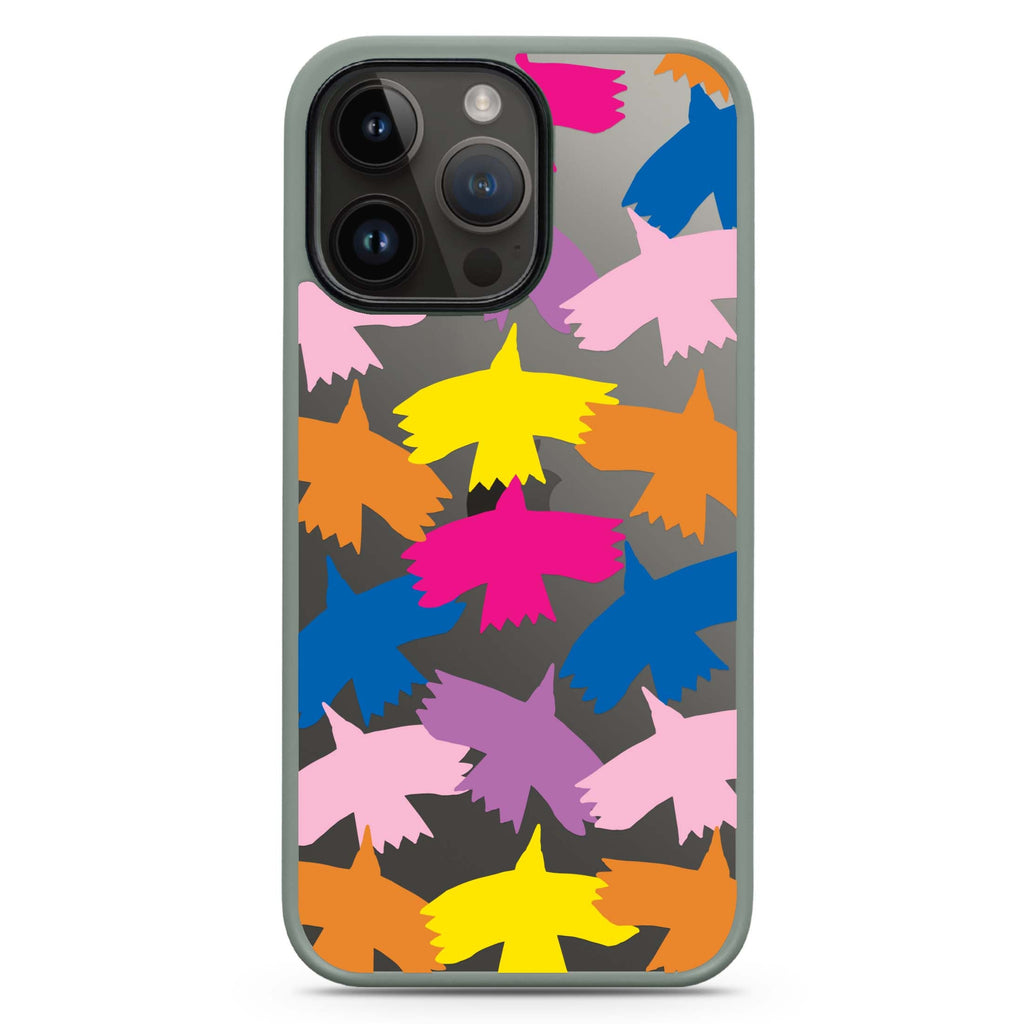Colourful Birds Impact Guard Bumper Case