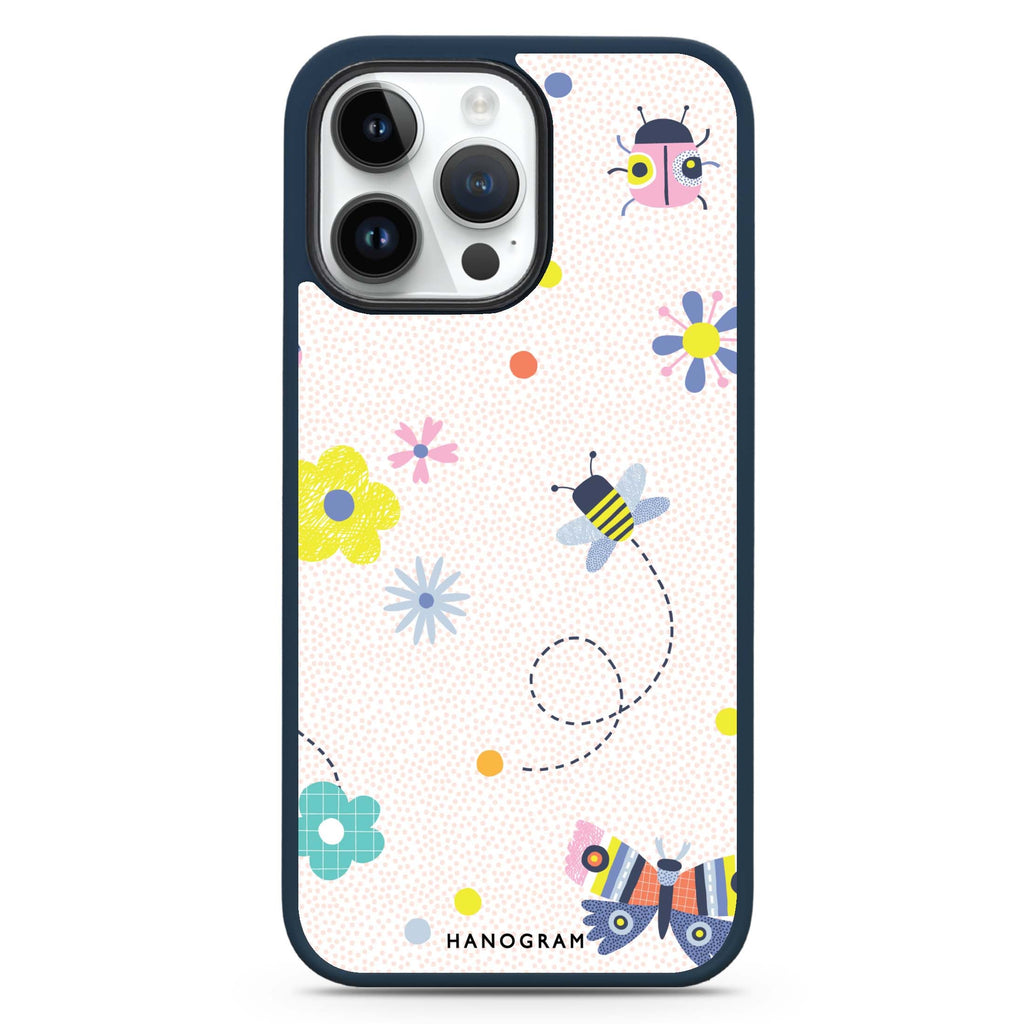 Cute Floral MagSafe Compatible Impact Guard Bumper Case