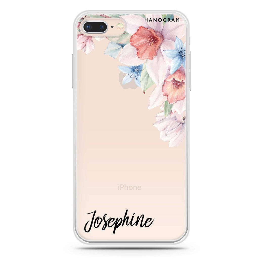 Glamour Floral iPhone 8 Ultra Clear Case