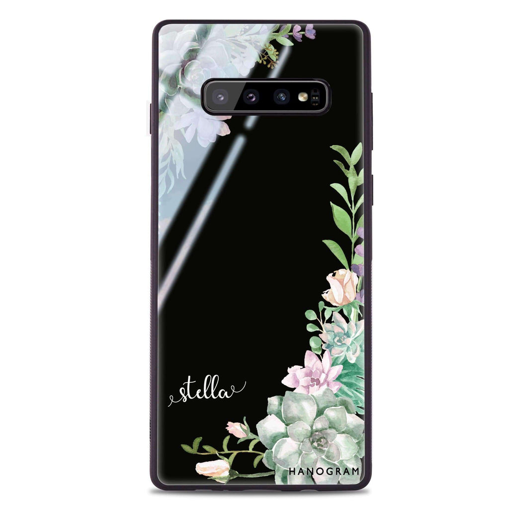 Rose in Wild Samsung S10 Plus Glass Case