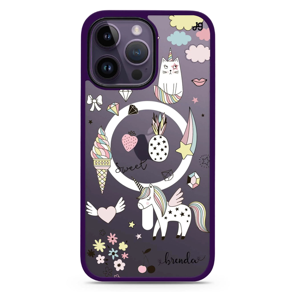 My lovely Cartoon MagSafe Compatible Impact Guard Bumper Case
