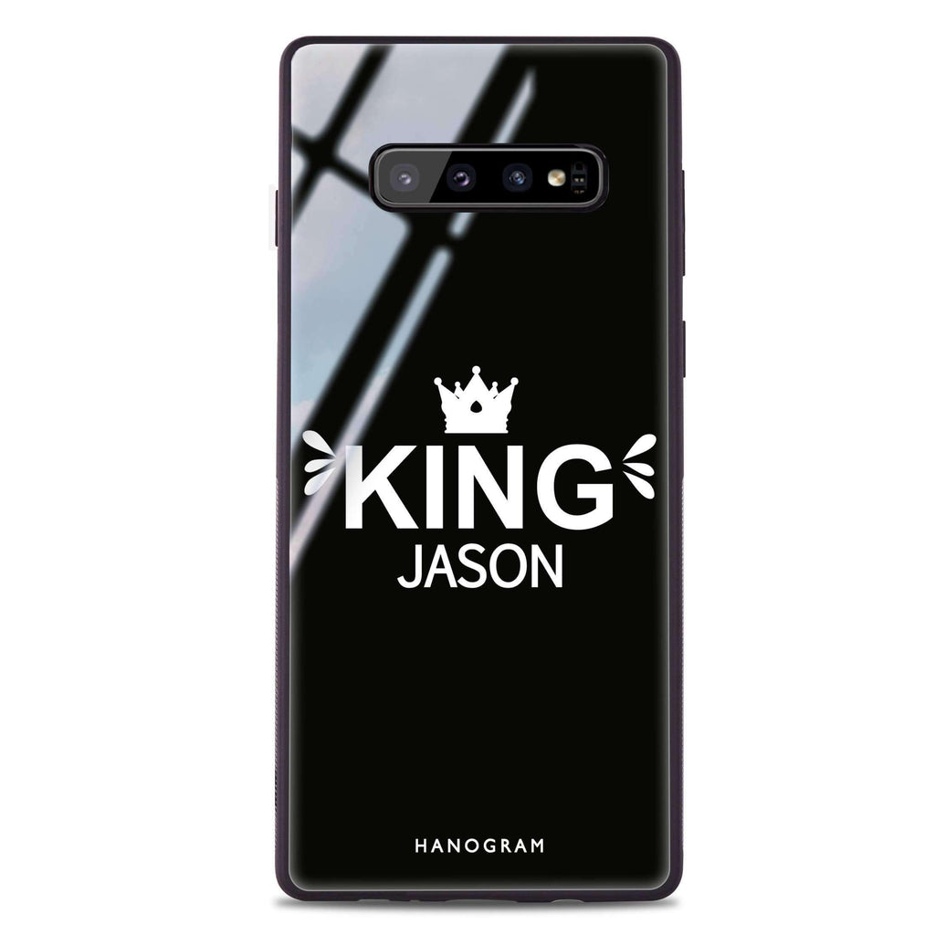 I am the king Samsung S10 Plus Glass Case