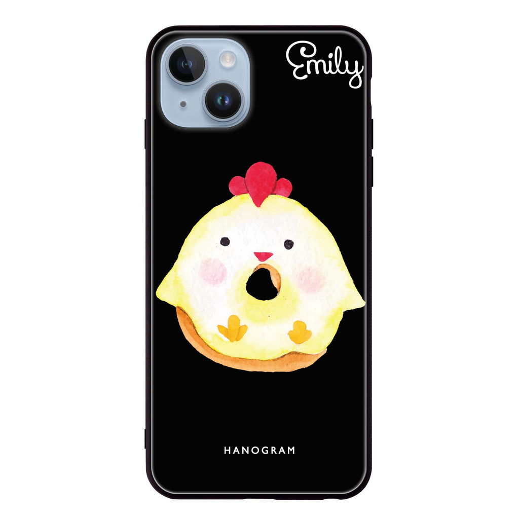 Sweet donut chick iPhone 14 Plus Glass Case