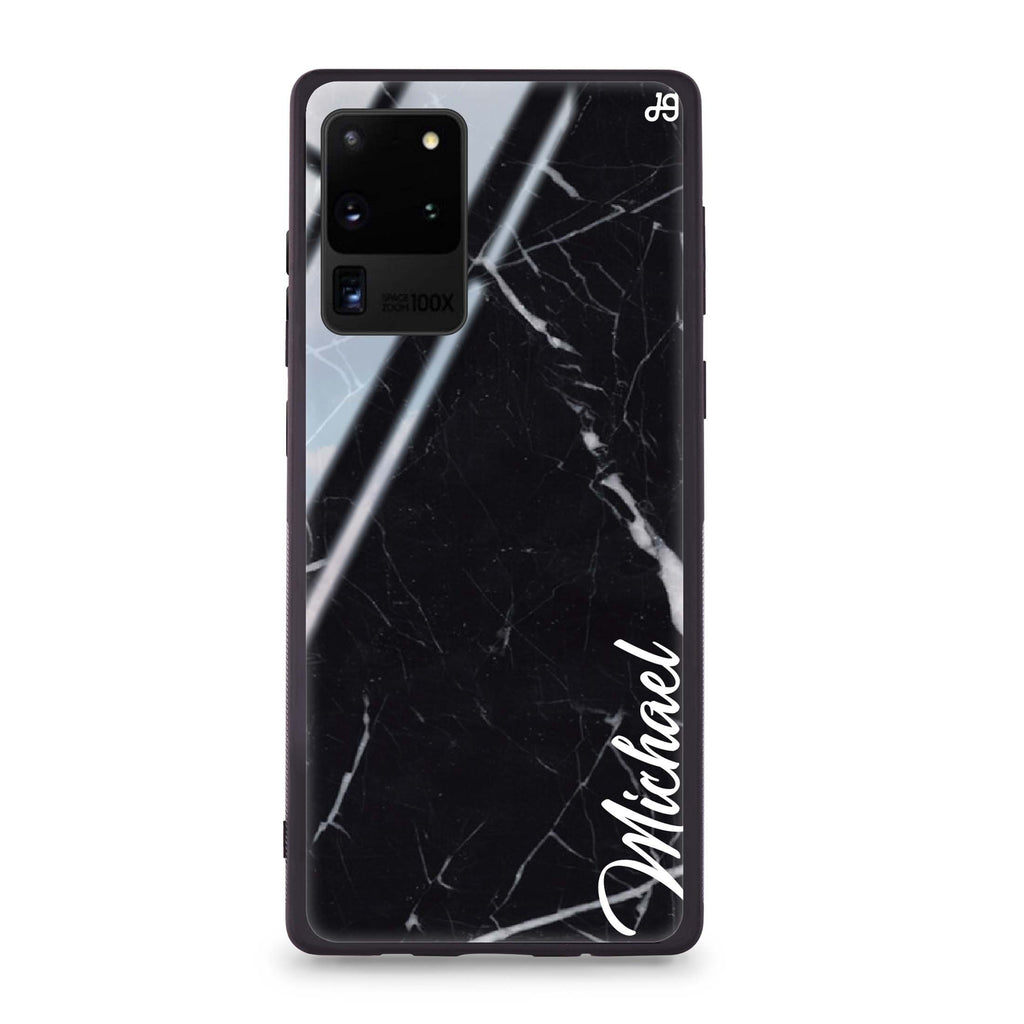Black Marble – Deep Love Samsung Glass Case