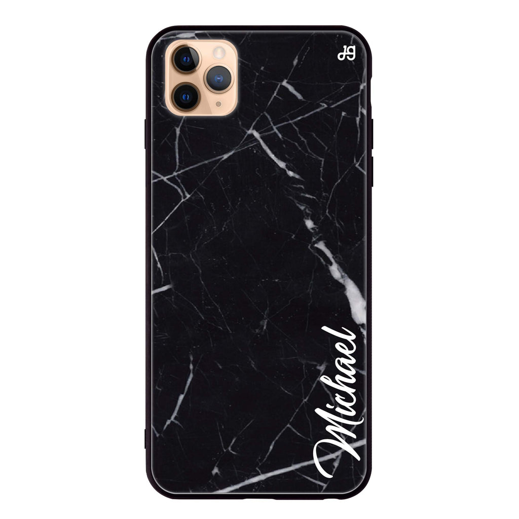 Black Marble – Deep Love iPhone 11 Pro Max Glass Case