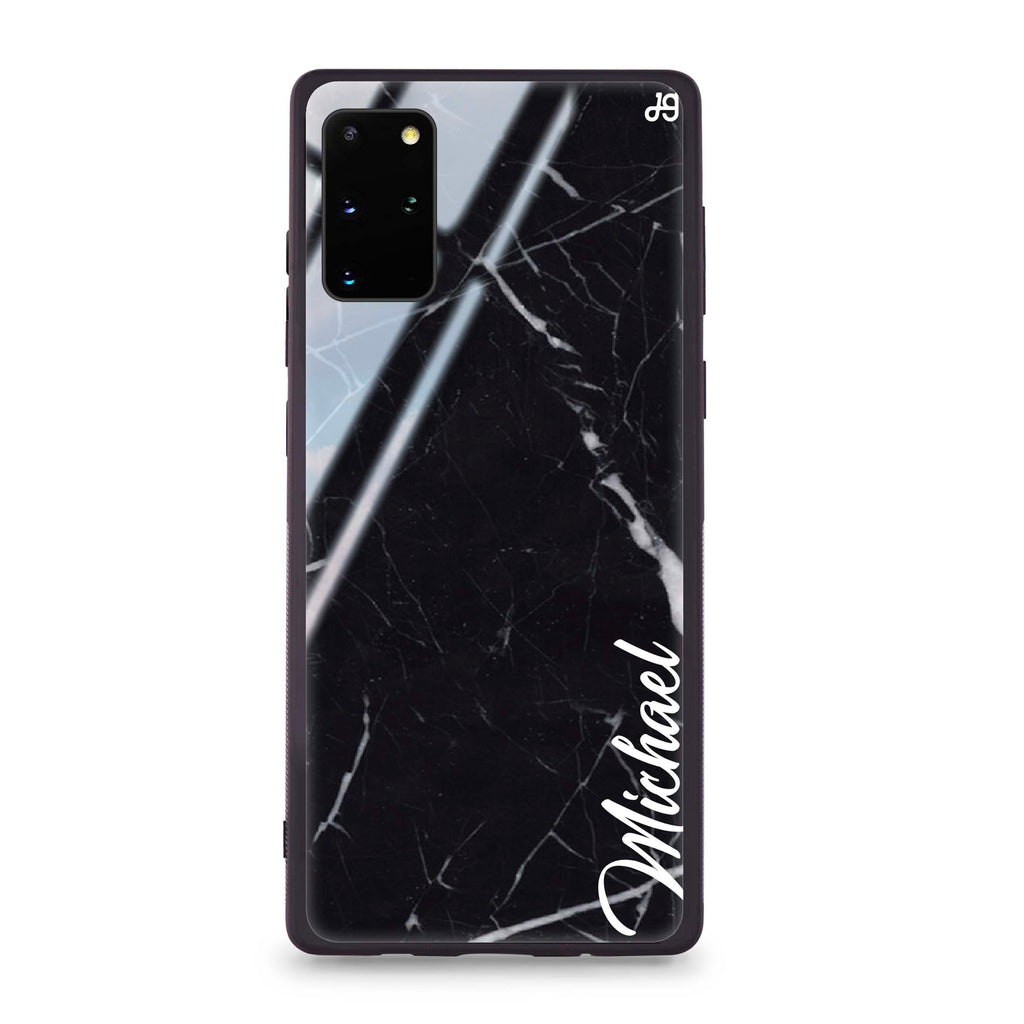 Black Marble – Deep Love Samsung S20 Plus Glass Case