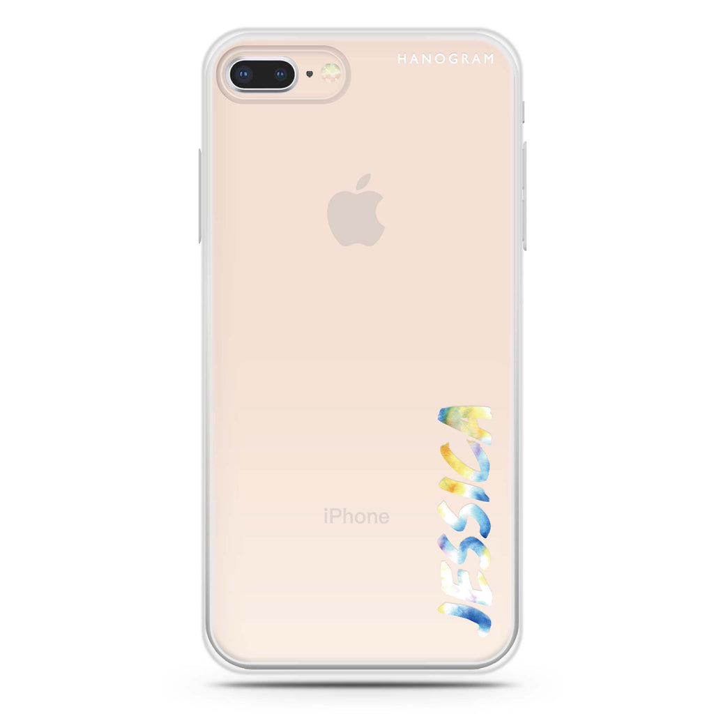 My Watercolour Name iPhone 7 Plus Ultra Clear Case