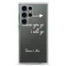 Always Love personalized name Samsung Galaxy S26/S25/S24/S23/S22 Ultra ultra clear case, transparent design, main view