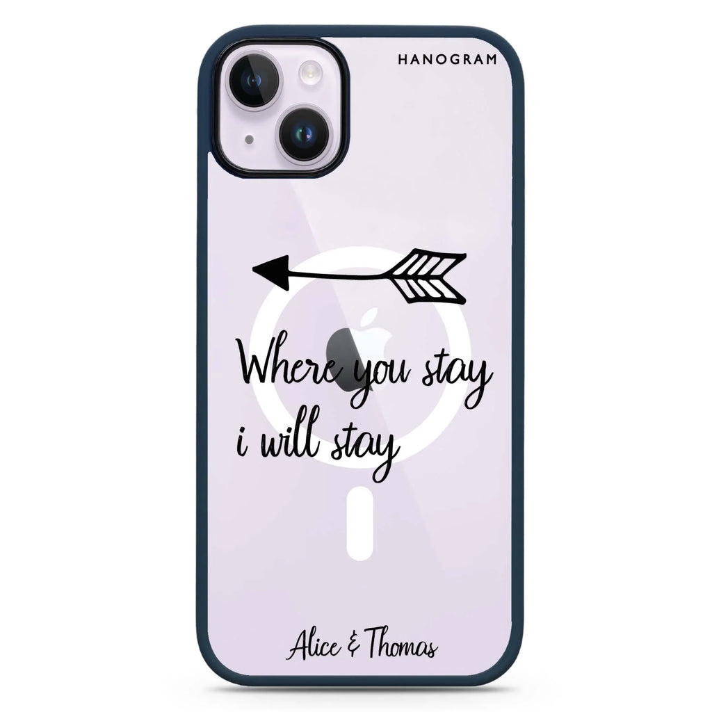 Always love together iPhone 14 Plus MagSafe Compatible Impact Guard Bumper Case