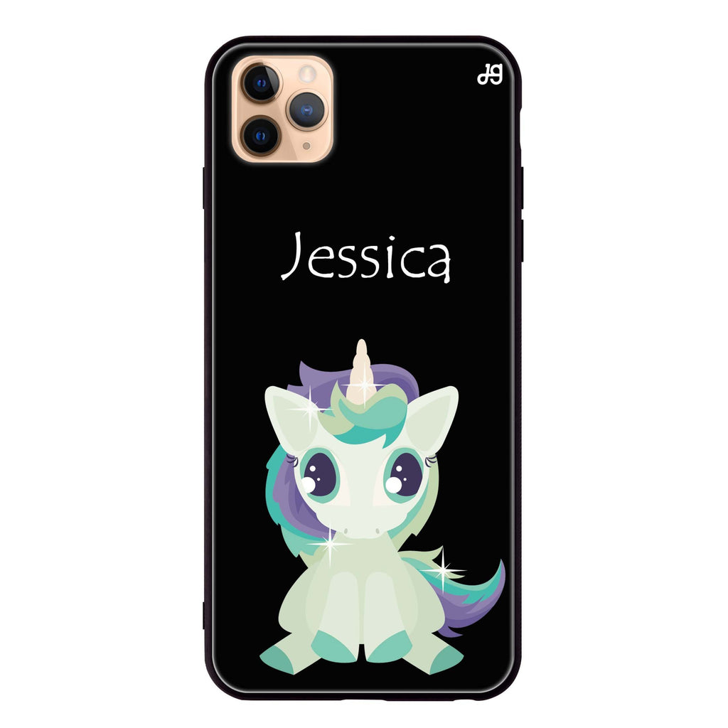 Pretty Eyes Unicorn iPhone 11 Pro Max Glass Case