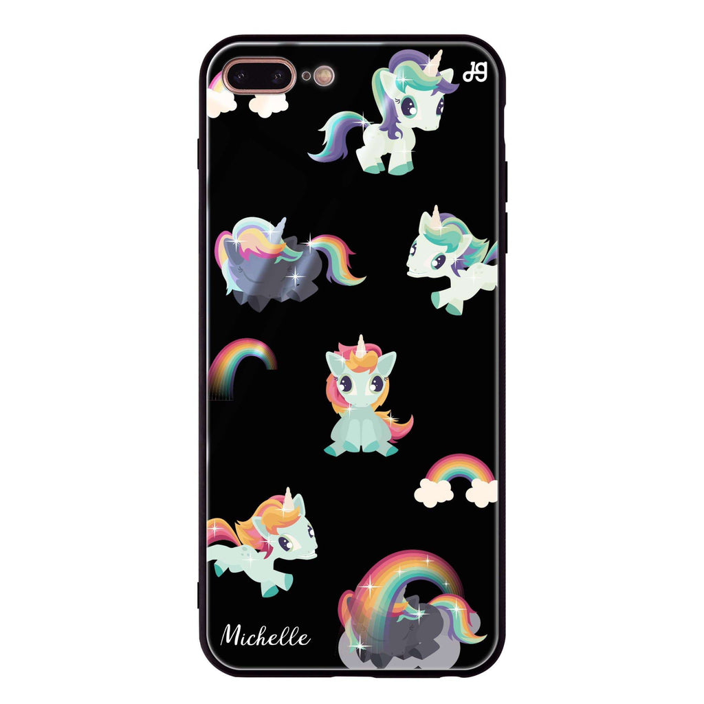 Unicorn & Rainbow iPhone 8 Plus Glass Case