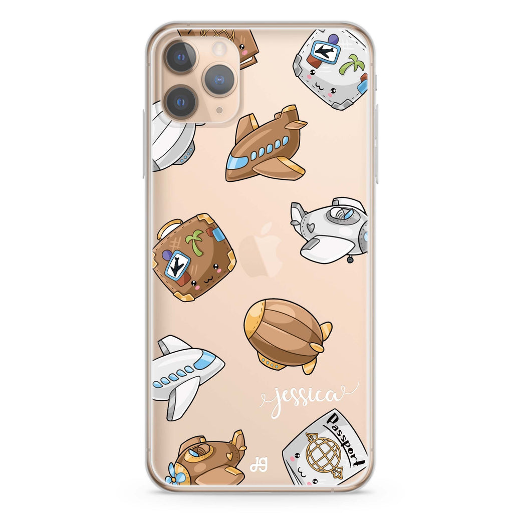 Cartoon AirPlane iPhone 11 Pro Max Ultra Clear Case