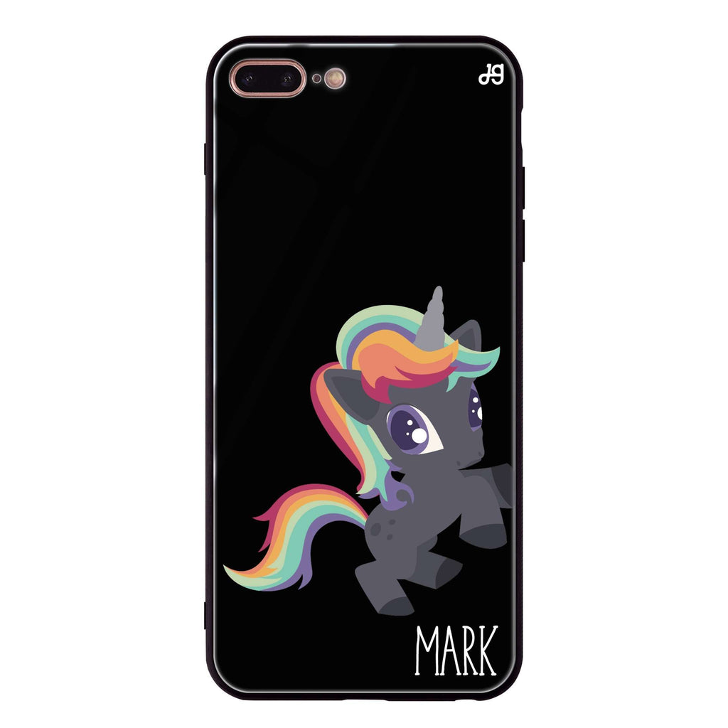 Lovely Unicorn I iPhone 8 Plus Glass Case