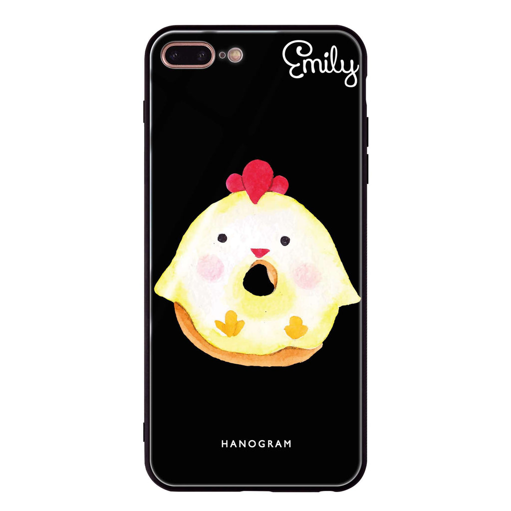 Sweet donut chick iPhone 8 Plus Glass Case