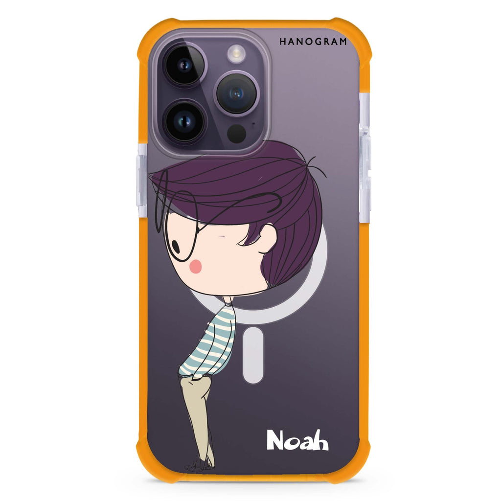 Boy kissing MagSafe Compatible Ultra Shockproof Case