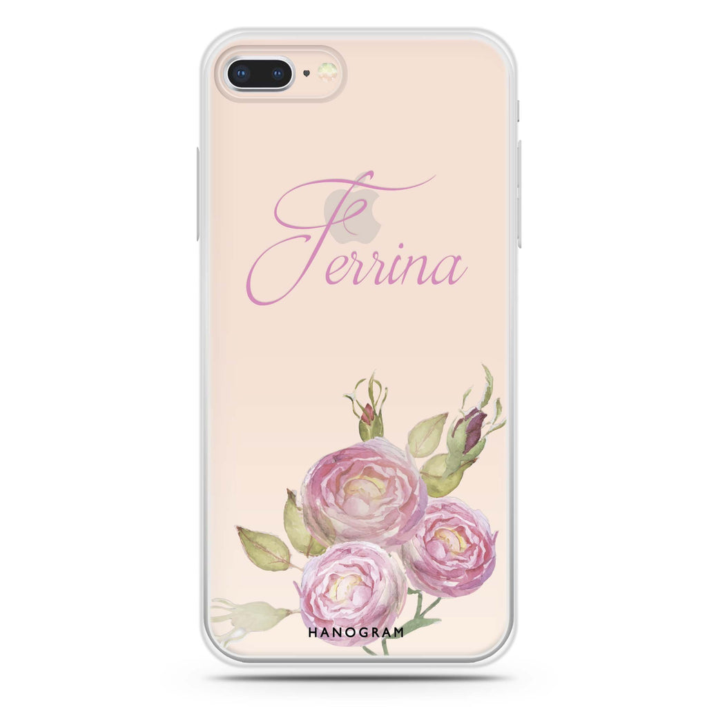 Three Watercolor Flowers iPhone 7 Plus Ultra Clear Case