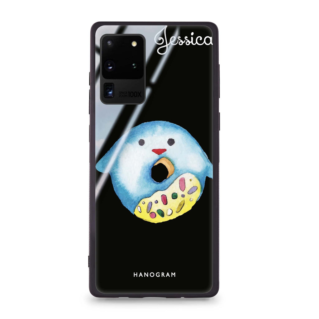 Sweet donut penguin Samsung Glass Case