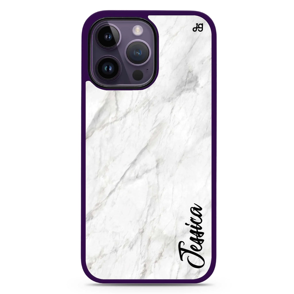 White Marble – Deep Love MagSafe Compatible Impact Guard Bumper Case
