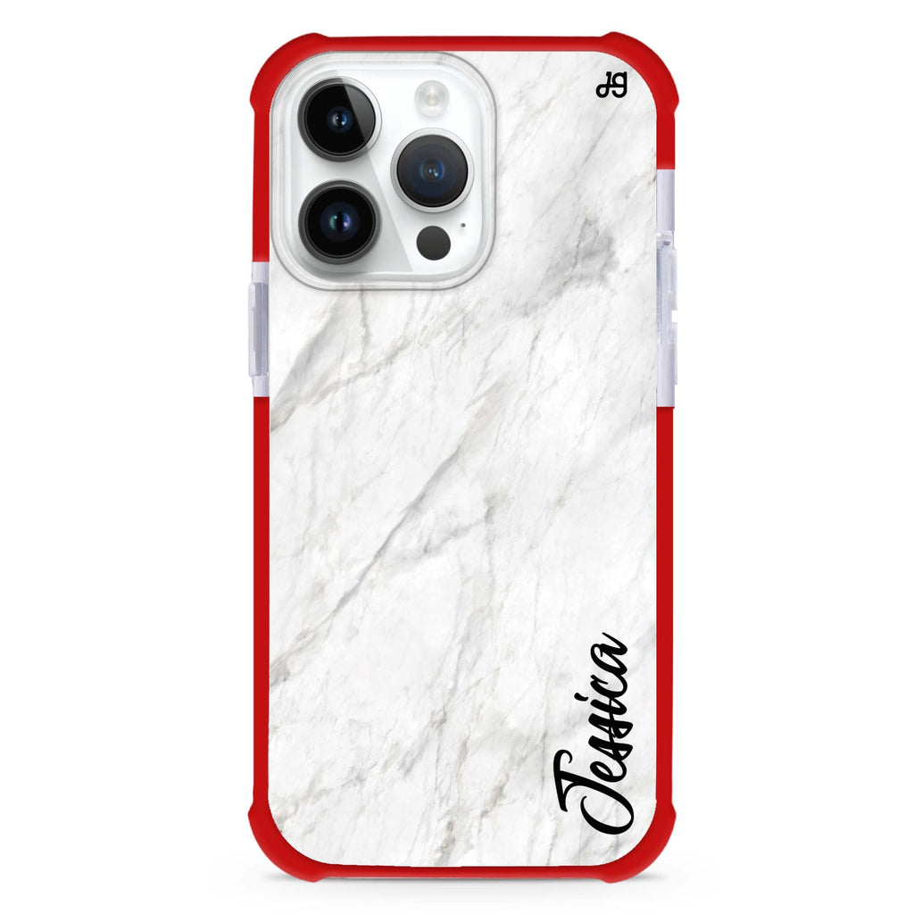 White Marble – Deep Love MagSafe Compatible Ultra Shockproof Case