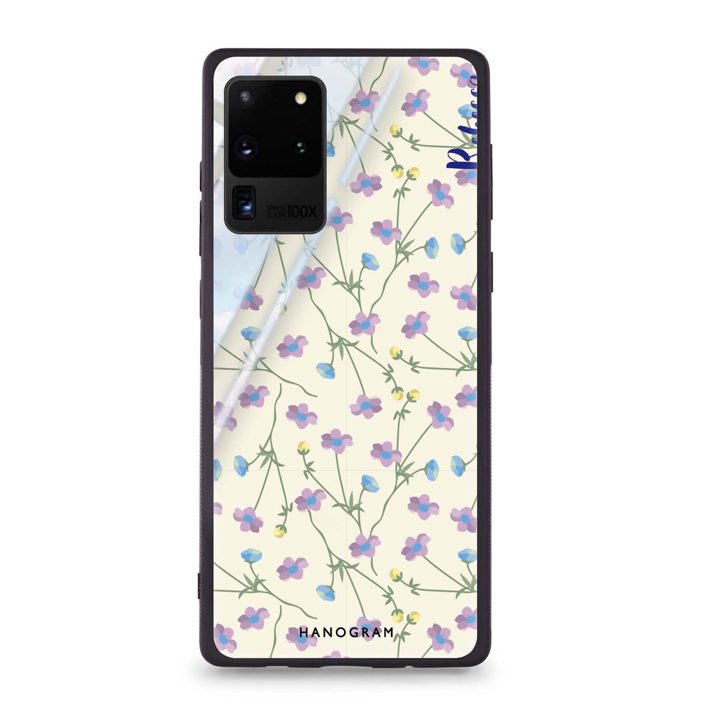 Girly floral Samsung Glass Case