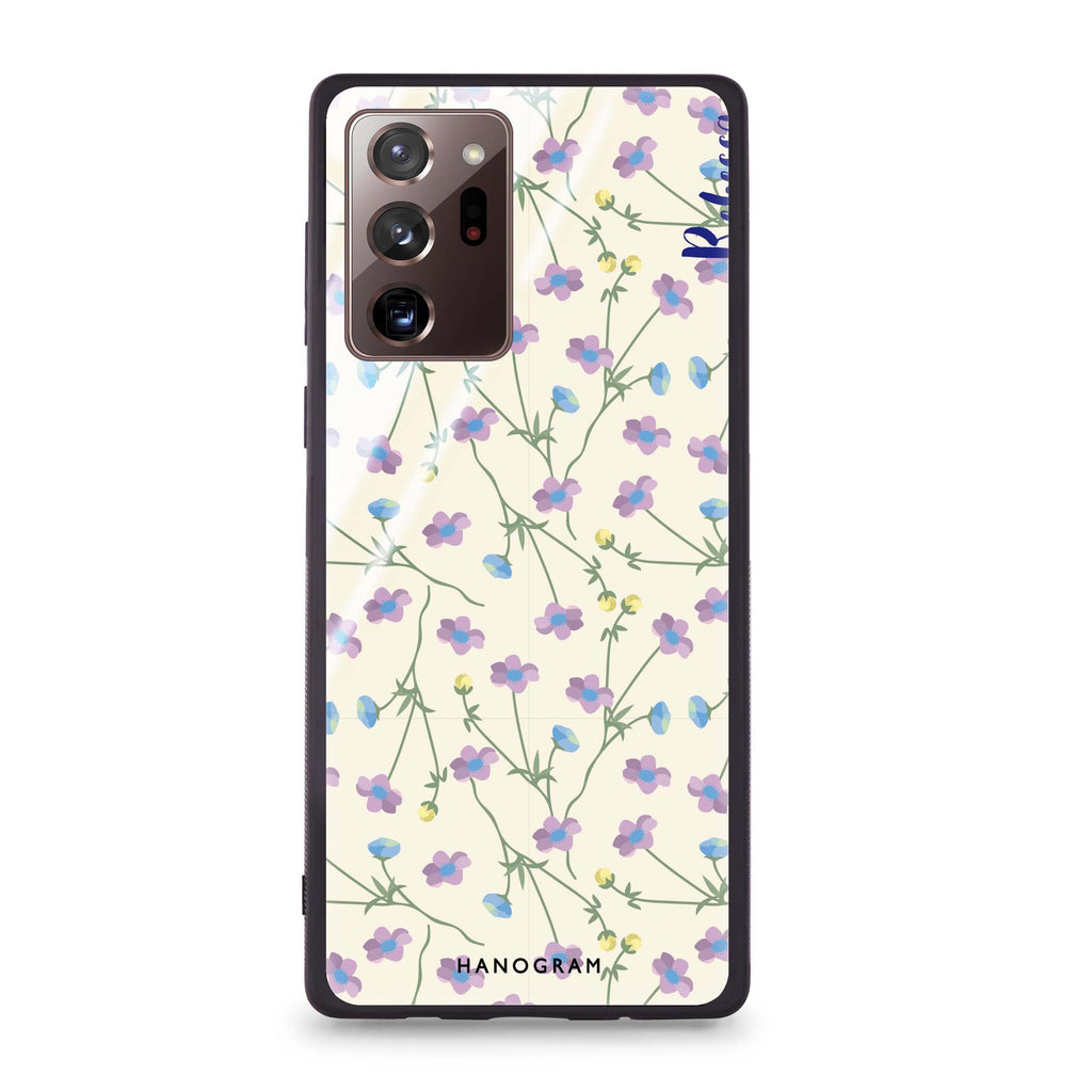 Girly floral Samsung Note 20 Ultra Glass Case