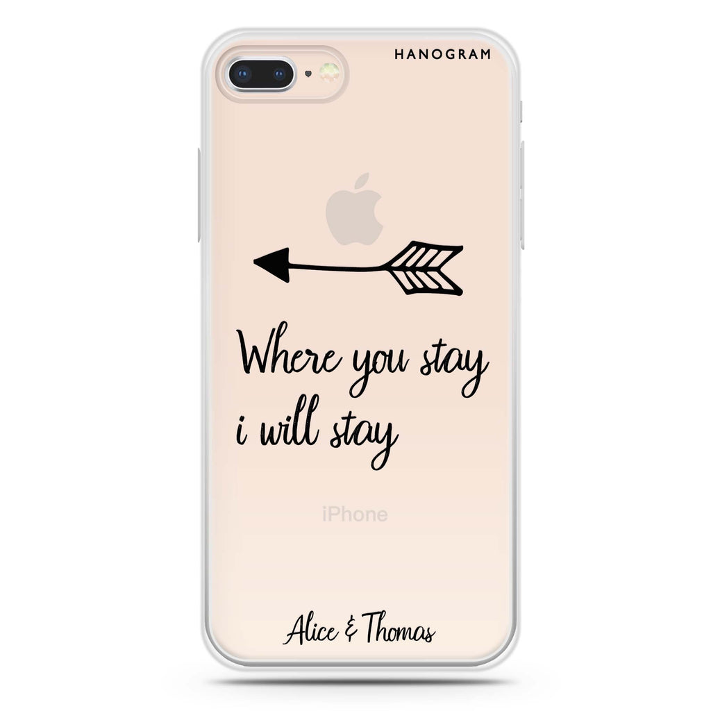 Always love together iPhone 8 Ultra Clear Case