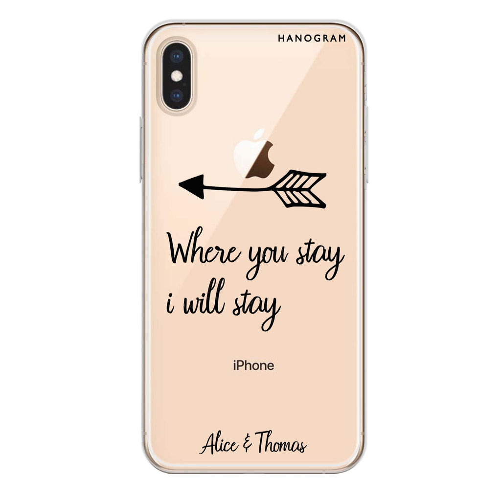 Always love together iPhone XS Ultra Clear Case