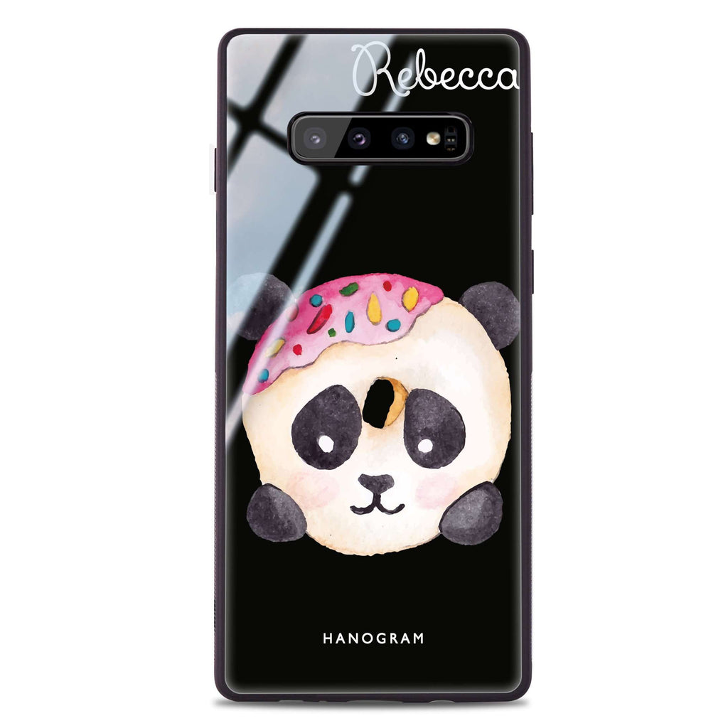 Sweet donut panda Samsung S10 Plus Glass Case