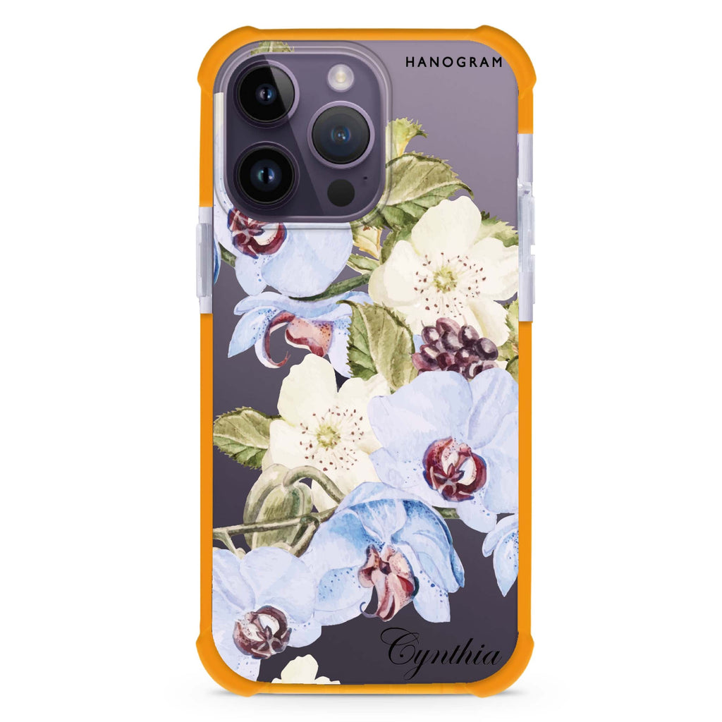 Light Blue Floral Ultra Shockproof Case