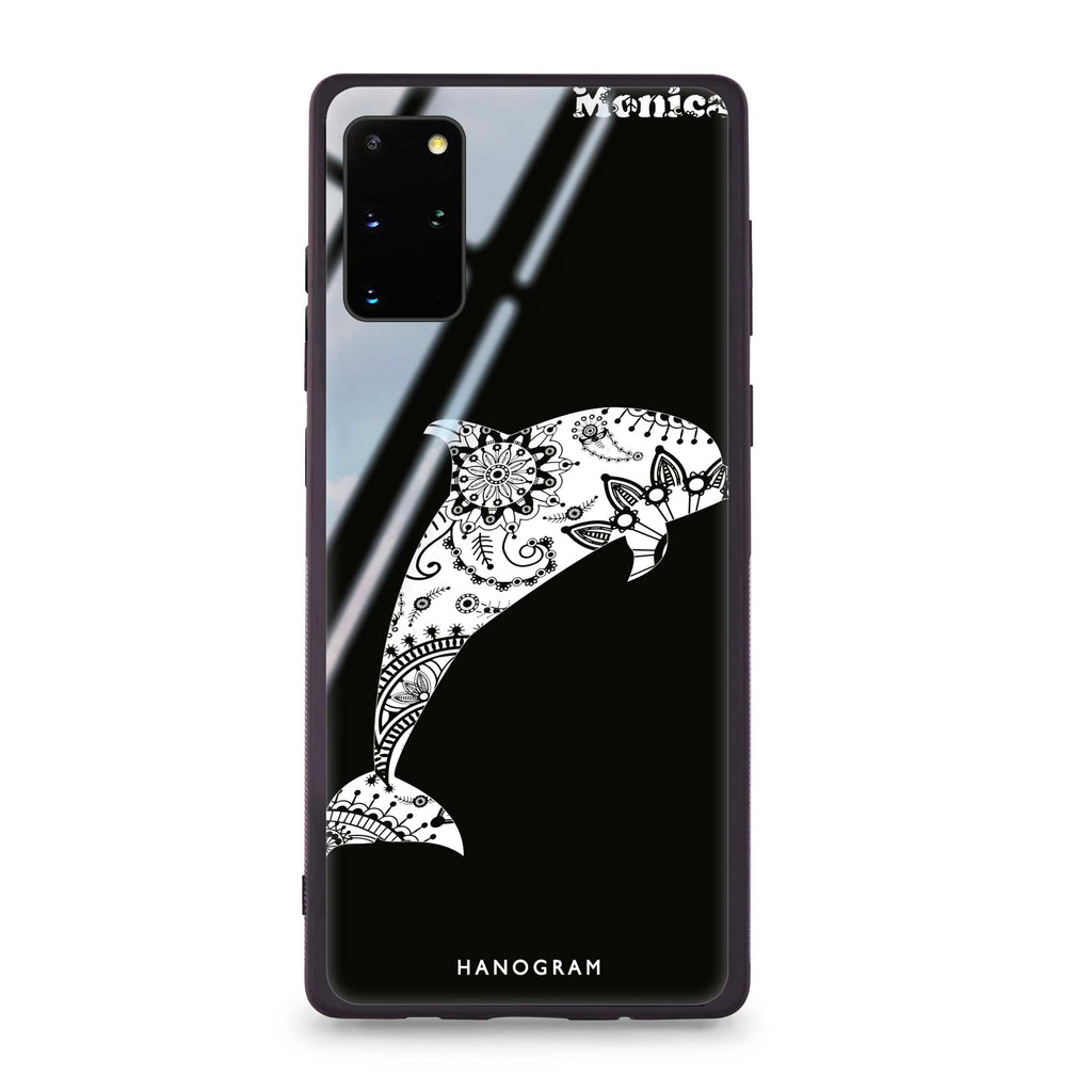 Mandala dolphin Samsung S20 Plus Glass Case