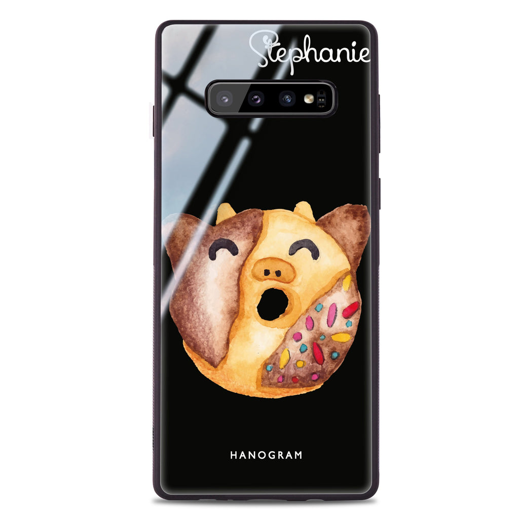 Sweet donut calf Samsung S10 Plus Glass Case