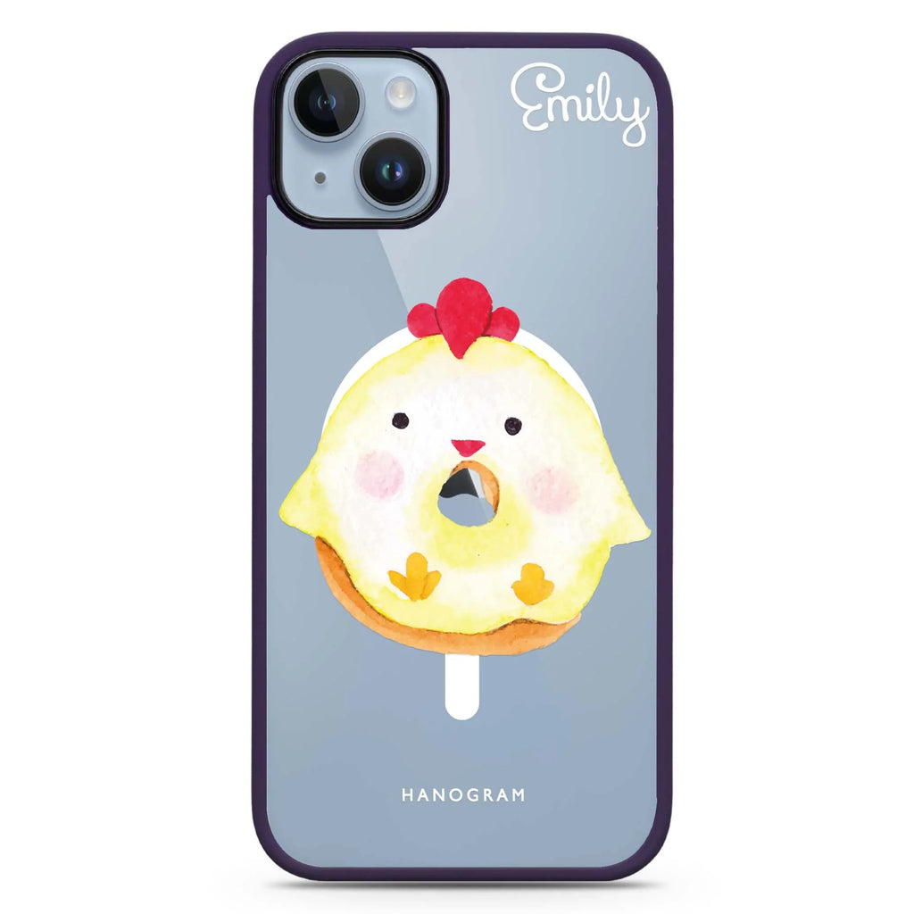 Sweet donut chick iPhone 14 Plus MagSafe Compatible Impact Guard Bumper Case