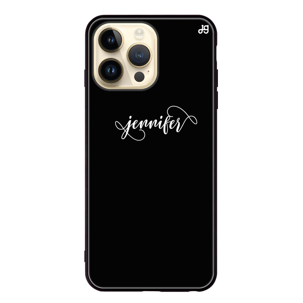 Abstract script writing Glass Case