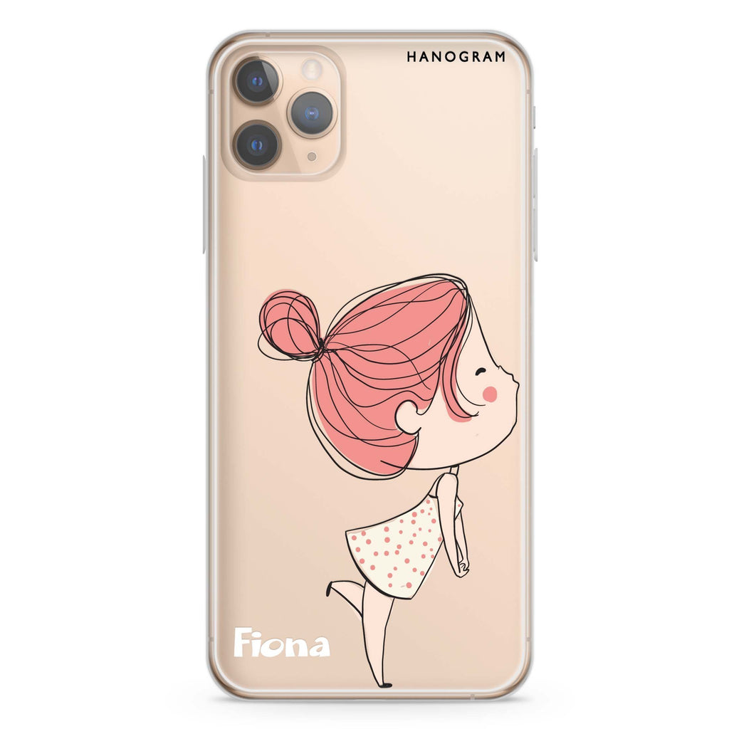 Cute girl kissing iPhone 11 Pro Max Ultra Clear Case
