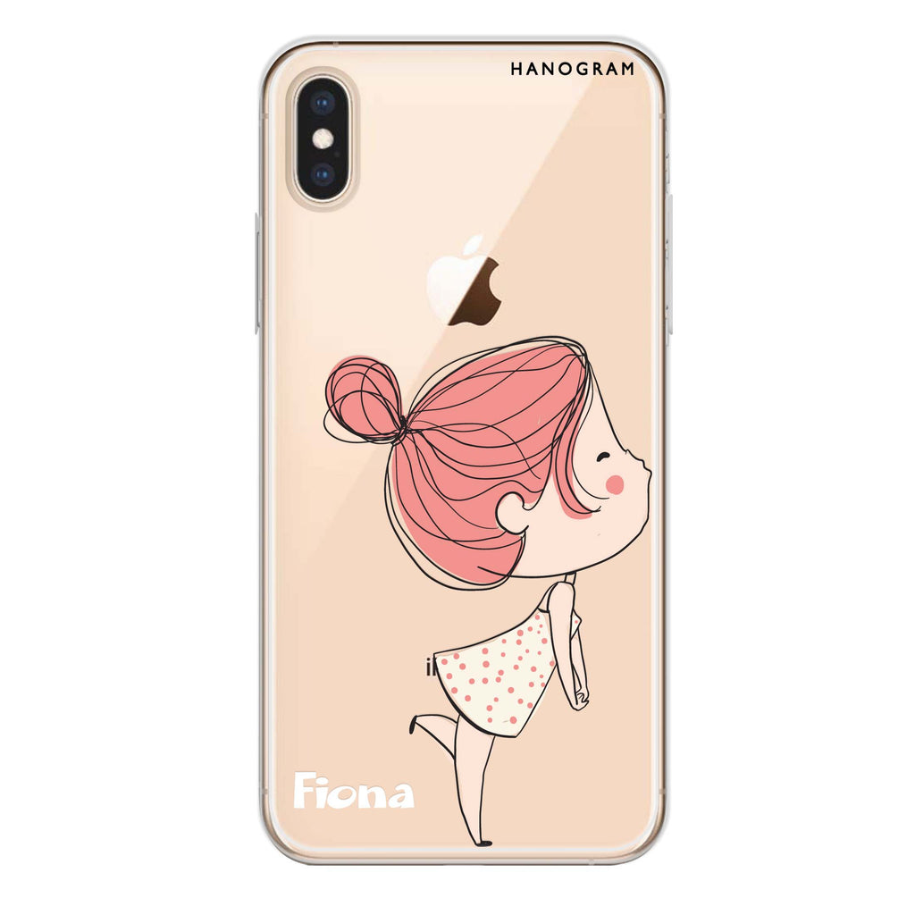 Cute girl kissing iPhone XS Max Ultra Clear Case